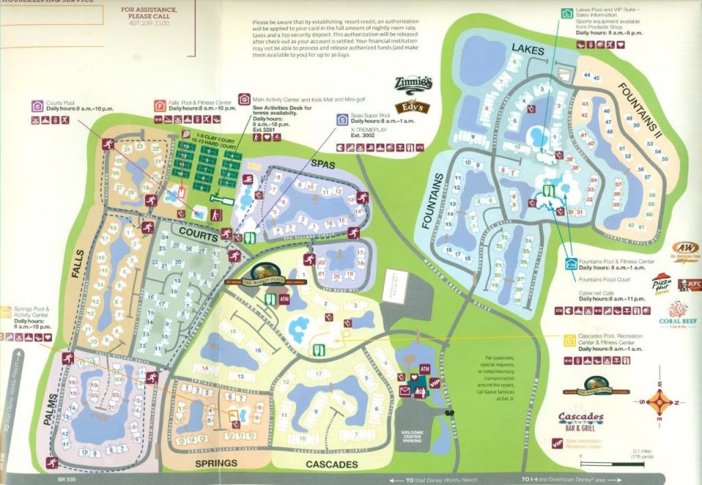 map of sheraton vistana resort